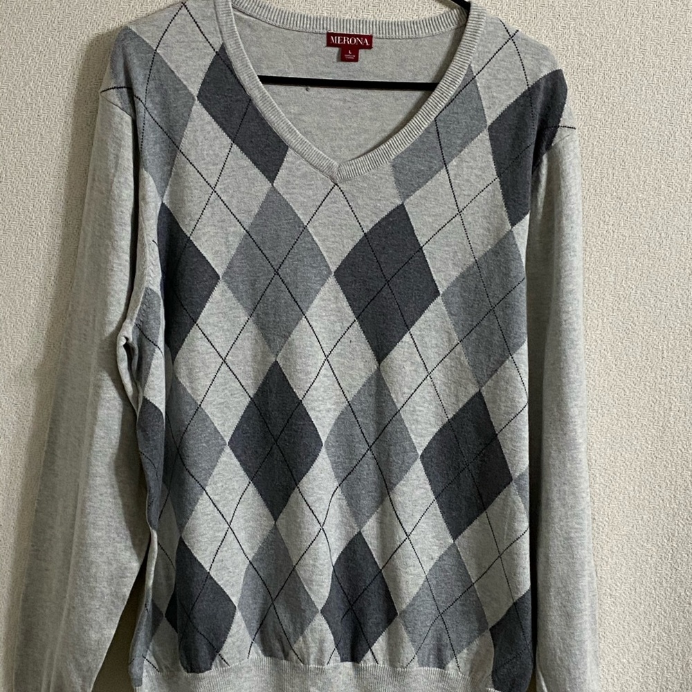 Merona Gray Long-Sleeve Men’s Sweater-L